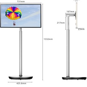 Resim Thomson Go Plus 32 inç 4K UHD ” Dokunmatik, Döndürülebilir, Tekerlekli, Taşınabilir Ekran, Tablet 