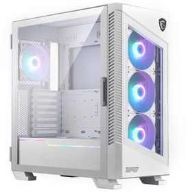 Resim MSI MPG VELOX 100R WHITE Tempered Glass ARGB USB 3.2 USB 3.2 ATX Mid Tower Kasa 