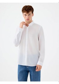 Resim Loft Regular Fit Beyaz Erkek Gömlek Lf2039536 Beyaz 