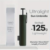 Resim Elmpaly Dark Green 111g Karbon Fiber Katlanır Uv Koruma Rüzgar Geçirmez Şemsiye 