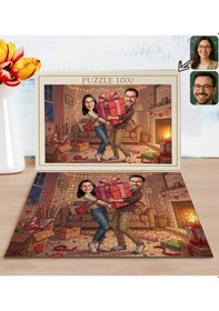 Resim Bk Gift Kişiye Özel Sevgili Karikatürlü 1000 Parça Profesyonel Puzzle-2, 1000 Puzzle, Sevgililer Günü Hediyesi, Sevgiliye Hediye Kobitmeyencom36172 Bk 
