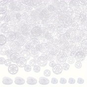 Resim 50/100 Adet Şeffaf Görünmez Çıtçıt Düğme Seti, Dayanıklı Görünmez Yuvarlak Çıtçıt Düğmeler Dikiş DIY Giyim, Kıyafetler, Gömlekler, Çantalar Gömlekler El Sanatları İçin Şeffaf Plastik Çıtçıt Düğmeler 