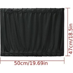 Resim Dashanshop Siyah Araç Uv Koruma Güneşlik Yan Cam Mesh Siperlik 