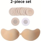 Resim 2 adet Mango Bardaklı Göğüs Kapağı ile Göğüs Kapağı ve 10 Göğüs Kapakları - Strapless, Kendinden Yapışkan, Yıkanabilir Kadın İç Çamaşırı Aksesuarları, Hafif, Nefes Alabilir, Cilt Dostu, Mango Bardaklı Küçük Göğüsler Daha Büyük Olur, Sarkanı Önler 