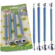 Resim Rich Çift Taraflı Çiçek Top Ütü 4 Lü Set Frç-03335 