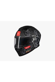 Resim Mt Stinger 2 Ram F1 Parlak Kapalı Kask Siyah - Gri 