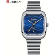 Resim Elmpaly Curren Erkek Kol Saati Modanın Öncüsü Paslanmaz Çelik Kordonlu Takvimli Gümüş Mavi Kadran Diğer 