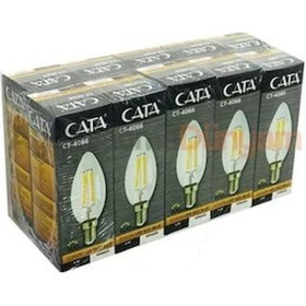 Resim Cata Ct-4066 10 Adet Günışığı Rustik Led Buji Ampul 4w 