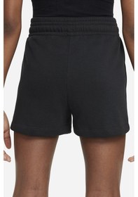 Resim Nike Sportswear Girls Shorts Black Pamuklu Kız Çocuk Şortu Siyah Siyah 