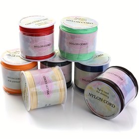 Resim 0.8mm 95m Rulo Renkli Naylon İp - El Yapımı Takı, Makrame, Bilezik ve Anahtarlık Yapımı İçin Esneksiz Dayanıklı Çiçek Desenli Dekoratif Kordon - Pürüzsüz Yüzeyli Renkli İp, Bilezik ve Anahtarlık Malzemesi, El Sanatları Tutkunları için 