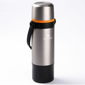 Resim Tantitoni 024-01-ÇİFT KATMANLI KAHVE DEMLEME APARATLI PASLANMAZ ÇELİK TERMOS 650ML 