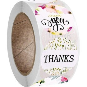 Resim 100-500 Adet Yeşil Mutlu Doğum Günü Yuvarlak Etiket Parti Dekorasyon Çıkartması Hediye Paketleme Damga Karalama Defteri Kartı Qy732-300pcs 