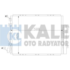 Resim KALE 342625 Klima Radyatoru Kondenser (Kia: Sorento 2.5 Crdi 2002-) 588×426×16 976063E900 (WR534634) 