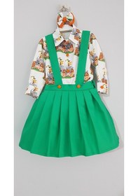 Resim Yasomtasarim Safari Kız Çocuk Tulum Takım 