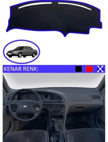 Resim Torpido Koruma Halısı Siyah Kenar Renk Mavi Ford Mondeo 1993-1996 İle Uyumlu 