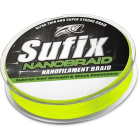 Resim Sufix Nano Braid İp Misina - NEON CHARTREUSE / 0.08MM - 100MT - 3.7KG 