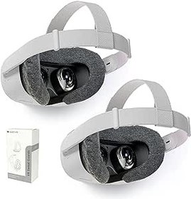 Resim Gaze VR Sweat Guards for Oculus (Meta) Quest 2 | Comfortable & Absorbant | 2 Pack (Grey) 