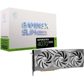 Resim Msi NVIDIA GeForce RTX 4070 Gaming X Slim White 12G 12 GB GDDR6X DLSS 3 192 Bit Ekran Kartı 