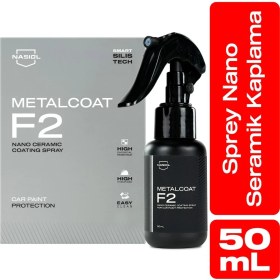 Resim Nasiol Metalcoat F2 Araç Sprey Nano Seramik Kaplama ve Boya Koruma-1 Yıl Dayanım-50ml-Su,Leke İtici 