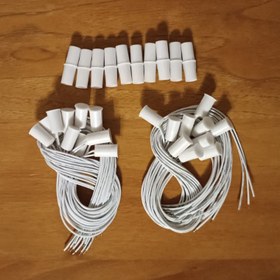 Resim 10 çift RC-33 kablolu kapı pencere sensörü ev Alarm sistemi için manyetik anahtarı 