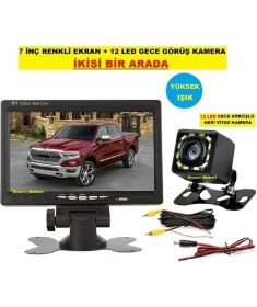 Resim 7 Inç Renkli Ekran + 12 LED Gece Görüş Geri Vites Kamera Yüksek Işık Özelliklidir. 