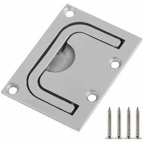 Resim Mufunye Mobilya Kolu Ambar Kolu Tekne Soyunma Dolabı Gömme Kol 316 Paslanmaz Çelik Deniz Kolu Deniz Tekne Ya ,mobilya Kulpları 