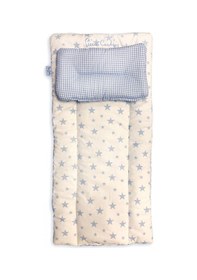 Resim Pierre Cardin Lüks Nakışlı Alt Açma Minderi Mavi 