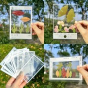 Resim DIY El İşleri için 20 Adet Şeffaf Kendinden Yapışkanlı Etiketler - Parlak Geometrik Yaprak ve Çiçek Tasarımlı, Yeniden Kullanılabilir PET Plastik Etiketler Scrapbooking, Günlük Tutucu, Kitap Ayracı, Ev Dekorasyonu İçin (Beyaz), Kitap Ayracı Süsleme, Şeffaf Dikdörtgen Etiketler 