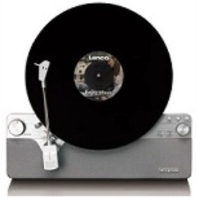 Resim Lenco Dikey Plak Çalar LSA-071 Retro Tasarım ve Modern Dahili Hoparlörlü Bluetooth Pikap Gri 