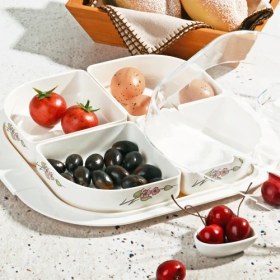 Resim Royal Windsor Melamin 4 Bölmeli Kapaklı Kahvaltılık 