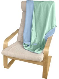 Resim Bürümcük Pazen Bebek %100 Pamuk Battaniye Çift Yönlü Mint-mavi Mint 