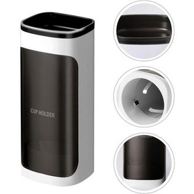 Resim Beyaz Yapışkanlı Su Sebil Plastik Karton Bardak Tutucu Bardak Tutucu Bardaklığı Dispenseri Bardaklık 1 