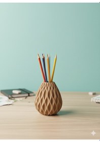 Resim Kalemlik -ahşap Baskı Dekoratif Kalemlik Ahşap 