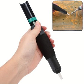 Resim Ekstra Nozullu Güçlü Vakum Lehim Emici - Kolay Kalay Çıkarma için El Tipi Lehim Sökme Pompası, Dayanıklı ABS Yapı 