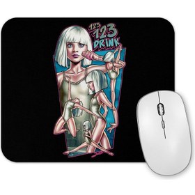 Resim Baskı Dükkanı Music Sia 1 2 3 Drink Mouse Pad 