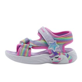 Resim Skechers Unicorn Dreams Sandal Kız Çocuk Mor Sandalet 