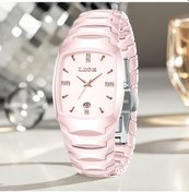 Resim Fochsia Lıge Erkek Minimalist Pembe Kadranlı Kuartz Kol Saati Tarih Göstergeli Diğer 