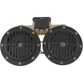Resim Otovo Güçlü 12V Rölöli Dıt Dıt Korna Seti: Süper Ton, Büyük Boyut (13mm), Siyah 