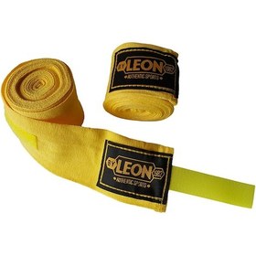 Resim Leon Elastik Boks, Kick Boks Ve Muay Thai Bandajı 3,5 Metre Sarı (286783903) 