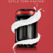 Resim Karaca Hatır Hüps Sütlü Türk Kahve Makinesi Kırmızı 