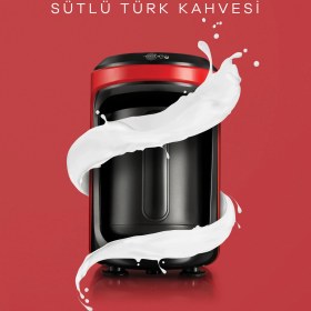 Resim Karaca Hatır Hüps Sütlü Türk Kahve Makinesi Kırmızı 