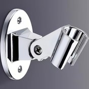 Resim 1 adet Yuvarlak Ayarlanabilir Duş Braket, Duvar Montaj, Sabit Taban, Evrensel, Banyo için 