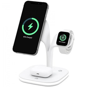 Resim Fogy 5 In 1 Kablosuz Şarj Standı Gece Lambası Watch Airpods Kablosuz Şarj Istasyonu 