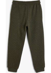 Resim Koton Basic Jogger Eşofman Altı Cepli Beli Bağlamalı Haki 4skb40016tk 4SKB40016TK875 Haki 
