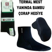 Resim RoseRoi Termal Mest - Su Geçirmez -thermal Mest Bambu Çorap Hediye 