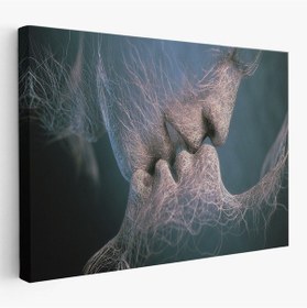 Resim Es10 Türkçe Dünya Haritası Kanvas Tablo Ülke-Başkentli Öğretici ve Sembollü 2306 (95 x 165) 