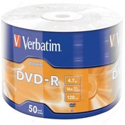 Resim Go İthalat VERBATİM DVD-R 4.7GB 16X 120DK 50Lİ PAKET FİYAT 