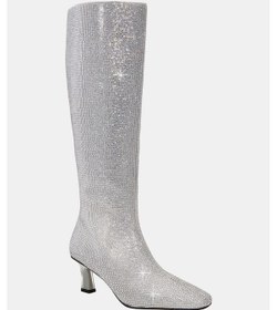 Resim Katy Perry The Zaharrah Kadın Gümüş Taşlı Topuklu Çizme Gümüş 