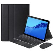 Resim Microcase Huawei Mediapad T3 10 9.6 Inch Uyumlu Bluetooth Touchpad Klavye+mouse+kılıf -bkk7 