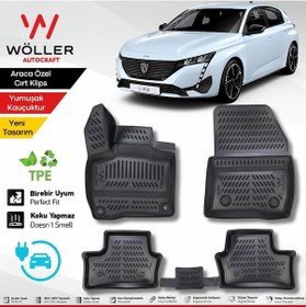 Resim Peugeot E 308 Paspas Elektrikli 2023 Sonrası Uyumlu 3d Havuzlu Wöller Paspas 